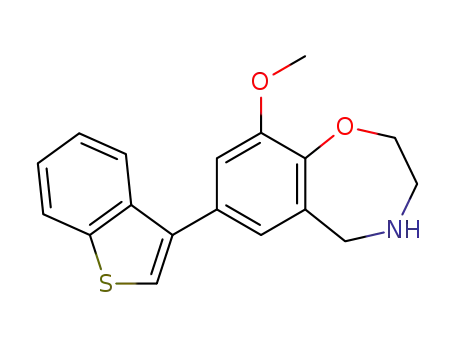 7-(benzo[b]thiophen-3-yl)-9-methoxy-2,3,4,5-tetrahydrobenzo[f][1,4]oxazepine