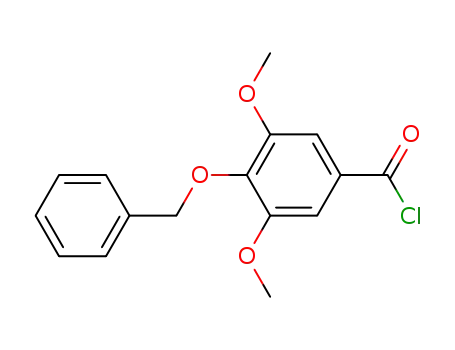 Molecular Structure of 14588-61-5 (4-(benzyloxy)-3,5-dimethoxybenzoyl chloride)