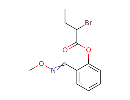 2-{[(methoxy)imino]methyl}phenyl 2-bromobutanoate