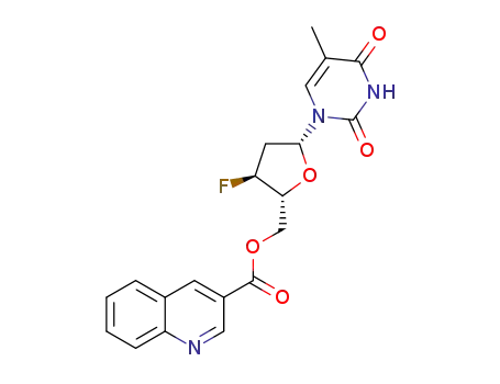 ((2R,3S,5R)-3-fluoro-5-(5-methyl-2,4-dioxo-3,4-dihydropyrimidin-1(2H)-yl)tetrahydrofuran-2-yl)methyl quinoline-3-carboxylate