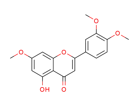 Molecular Structure of 29080-58-8 (5-Hydroxy-3',4',7-trimethoxyflavone)