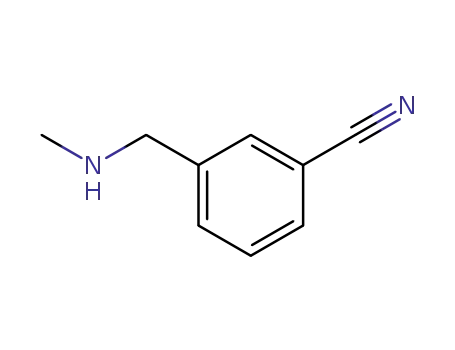 Molecular Structure of 90389-96-1 (3-(methylaminomethyl)benzonitrile)