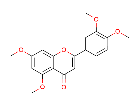 855-97-0,3',4',5,7-TETRAMETHOXYFLAVONE,Flavone,3',4',5,7-tetramethoxy- (6CI,7CI,8CI); 3',4',5,7-Tetramethoxyflavone;5,7,3',4'-Tetramethoxyflavone; Luteolin 5,7,3',4'-tetramethylether; Luteolintetramethyl ether; Tetramethyl camphoral