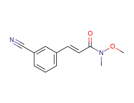 (E)-3-(3-cyanophenyl)-N-methoxy-N-methylacrylamide