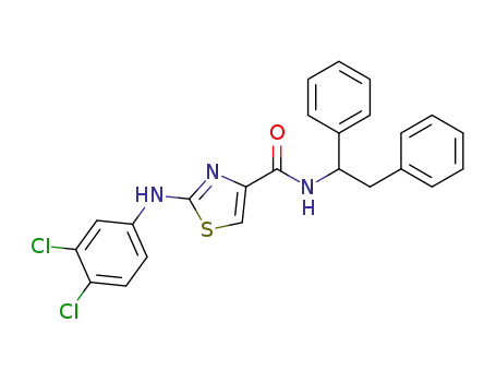 N-(1,2-diphenylethyl) 2-(3,4-dichlorophenylamino)thiazole-4-carboxamide