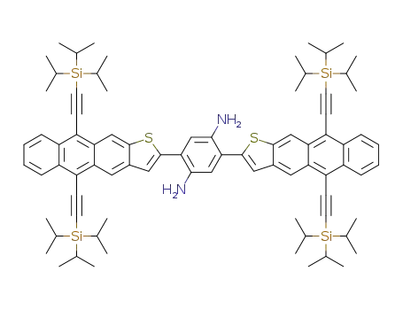 2,5-(5,10-bis((triisopropylsilyl)ethynyl)anthra[2,3-b]thiophen-2-yl)benzene-1,4-diamine
