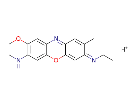 (Z)-N-(9-methyl-3,4-dihydro-[1,4]oxazino[2,3-b]phenoxazin-8(2H)-ylidene)ethanaminium