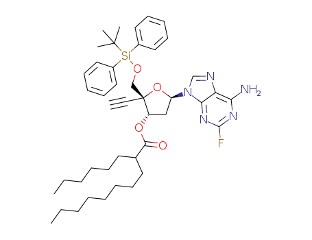 (2R,3S,5R)-5-(6-amino-2-fluoro-9H-purin-9-yl)-2-(((tert-butyldiphenylsilyl)oxy)methyl)-2-ethynyltetrahydrofuran-3-yl 2-hexyldecanoate