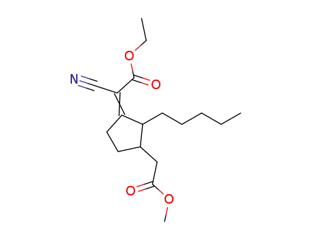 ethyl cyano[3-(2-methoxy-2-oxoethyl)-2-pentylcyclopentylidene]ethanoate