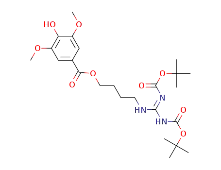 4-(2,3-bis(tert-butoxycarbonyl)guanidino)butyl 4-hydroxy-3,5-dimethoxybenzoate