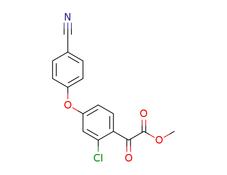 methyl 2-(2-chloro-4-(4-cyanophenoxy)phenyl)-2-oxoacetate