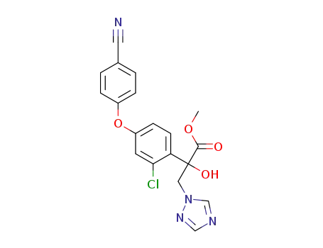 methyl 2-(2-chloro-4-(4-cyanophenoxy)phenyl)-2-hydroxy-3-(1H-1,2,4-triazol-1-yl)propanoate