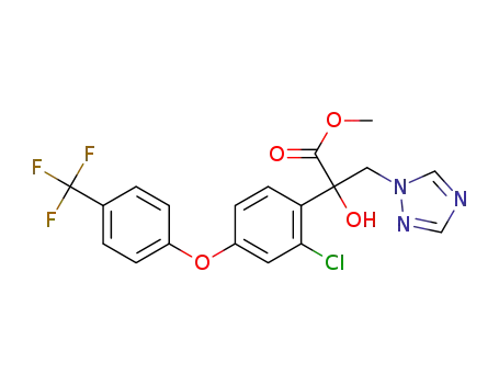 methyl 2-(2-chloro-4-(4-(trifluoromethyl)phenoxy)phenyl)-2-hydroxy-3-(1H-1,2,4-triazole-1-yl)propanoate