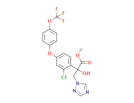 methyl 2-(2-chloro-4-[4-(trifluoromethoxy)phenoxy]phenyl)-2-hydroxy-3-(1H-1,2,4-triazol-1-yl)propanoate