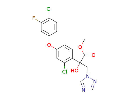 methyl 2-(2-chloro-4-(4-chloro-3-fluorophenoxy)phenyl)-2-hydroxy-3-(1H-1,2,4-triazol-1-yl)propanoate