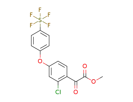 methyl 2-(2-chloro-4-[4-(pentafluoro-λ6-sulfanyl)phenoxy]phenyl)-2-oxoacetate