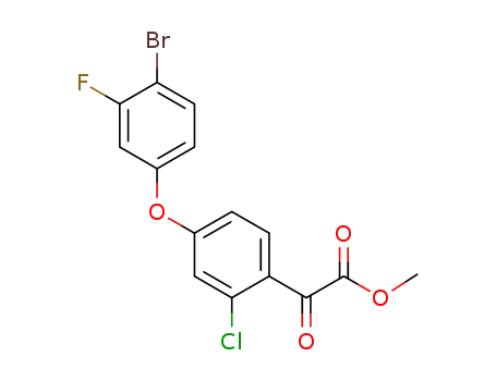 methyl 2-(4-(4-bromo-3-fluorophenoxy)-2-chlorophenyl)-2-oxoacetate