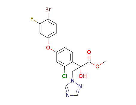 methyl 2-[4-(4-bromo-3-fluorophenoxy)-2-chlorophenyl]-2-hydroxy-3-(1H-1,2,4-triazol-1-yl)propanoate
