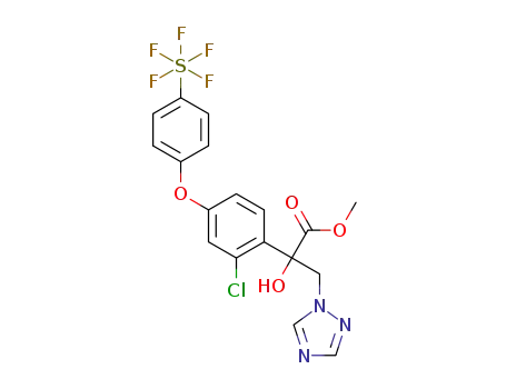 methyl 2-(2-chloro-4-(4-(pentafluoro-λ6-sulfanyl)phenoxy)phenyl)-2-hydroxy-3-(1H-1,2,4-triazol-1-yl)propionate