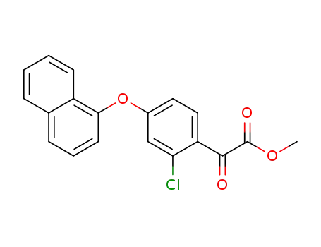methyl 2-(2-chloro-4-(naphthalen-1-yloxy)phenyl)-2-oxoacetate