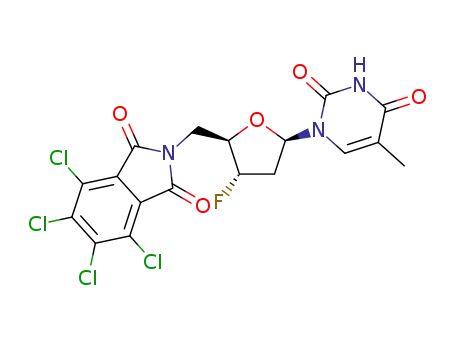 5'-(4,5,6,7-tetrachloroisoindole-1,3-dione-2-yl)-5',3'-dideoxy-3'-fluorothymidine