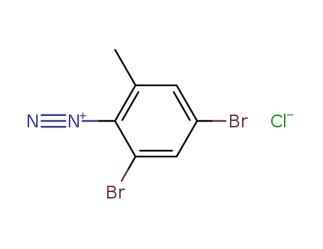 3,5-dibromo-toluene-2-diazonium ; chloride