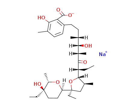 Molecular Structure of 25999-20-6 (LASALOCID A SODIUM SALT)