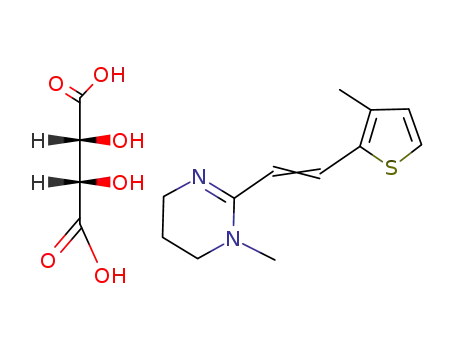 (2R,3R)-2,3-dihydroxybutanedioic acid;1-methyl-2-[2-(3-methylthiophen-2-yl)ethenyl]-5,6-dihydro-4H-pyrimidine