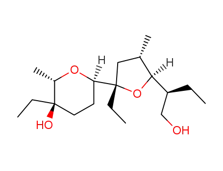 (2S)-2-<(2S,3S,5S)-5-ethyl-5-<(2R,5R,6S)-5-ethyl-5-hydroxy-6-methyltetrahydropyran-2-yl>-3-methyltetrahydrofur-2-yl>butan-1-ol