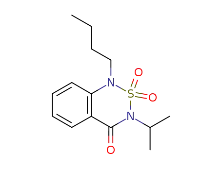 1-Butyl-3-isopropyl-2,2-dioxo-2,3-dihydro-1H-2λ6-benzo[1,2,6]thiadiazin-4-one