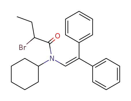 2-Bromo-N-cyclohexyl-N-(2,2-diphenyl-vinyl)-butyramide