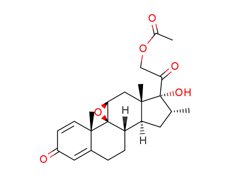 Molecular Structure of 2884-51-7 (21-O-Acetyl Dexamethasone 9,11-Epoxide)
