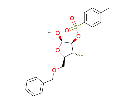 methyl 5-O-benzyl-2-O-tosyl-3-fluoro-3-deoxy-β-D-arabino-furanoside
