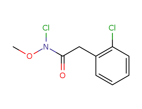 Molecular Structure of 91523-29-4 (Benzeneacetamide, N,2-dichloro-N-methoxy-)