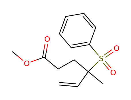4-Benzenesulfonyl-4-methyl-hex-5-enoic acid methyl ester