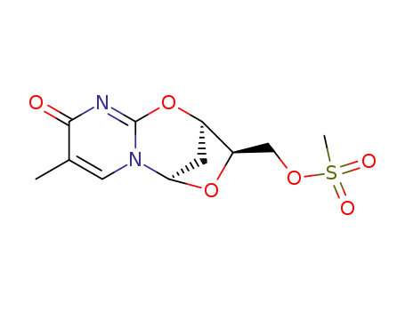 1-(2,3'-Anhydro-5'-O-methylsulfonyl-2-deoxy-β-D-threo-pentofuranosyl)thymine