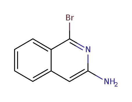 Molecular Structure of 13130-79-5 (1-Bromoisoquinolin-3-amine)