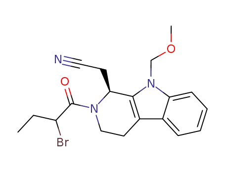[(S)-2-(2-Bromo-butyryl)-9-methoxymethyl-2,3,4,9-tetrahydro-1H-β-carbolin-1-yl]-acetonitrile