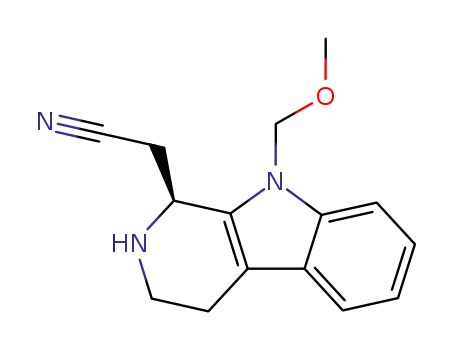 ((S)-9-Methoxymethyl-2,3,4,9-tetrahydro-1H-β-carbolin-1-yl)-acetonitrile