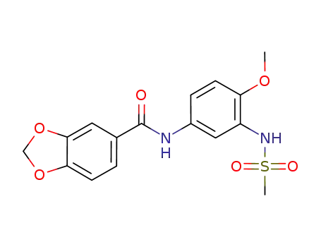 N-(3-methanesulfonylamino-4-methoxyphenyl)-3,4-methylenedioxybenzamide