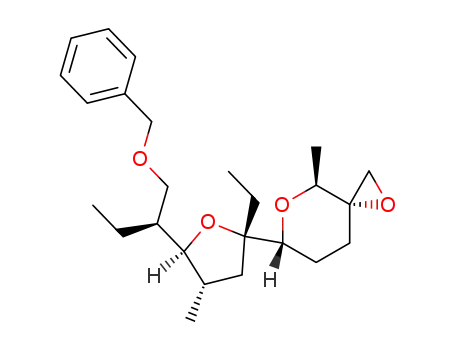 benzyl 2(S)-<5(S)-ethyl-3(S)-methyl-5-(3(R)-1,5-dioxo-4(S)-methylspiro<2.5>-6(R)-octyl)-2(S)-tetrahydrofuryl>butyl ether