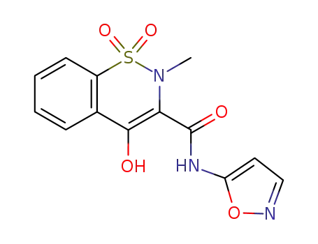 4-Hydroxy-2-methyl-1,1-dioxo-1,2-dihydro-1λ6-benzo[e][1,2]thiazine-3-carboxylic acid isoxazol-5-ylamide