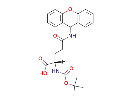 Molecular Structure of 55260-24-7 (N-Boc-N'-(9-xanthenyl)-L-glutamine)