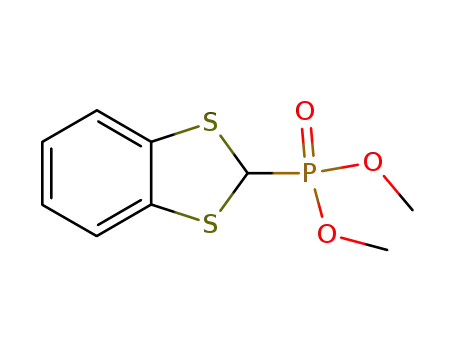 Molecular Structure of 62217-35-0 (Dimethyl 1,3-Benzodithiol-2-ylphosphonate)