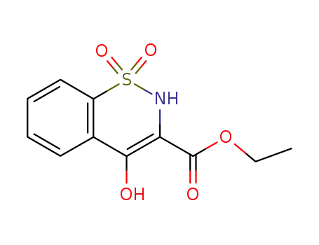 Molecular Structure of 24683-21-4 (Ethyl 4-Hydroxy-2H-1,2-benzothiazine-3-carboxylate 1,1-Dioxide(Piroxicam Impurity H))