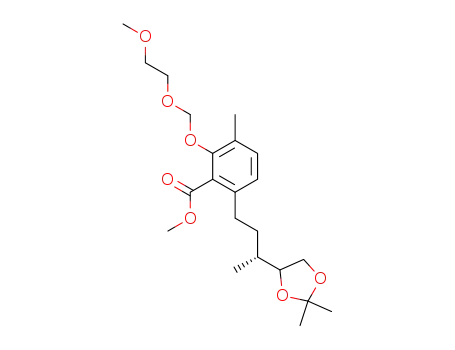 2-(β-methoxyethoxymethyl)-3-methyl-6-(3(R)-methyl-4,5-O-isopropylidenepentyl)salicylic acid methyl ester