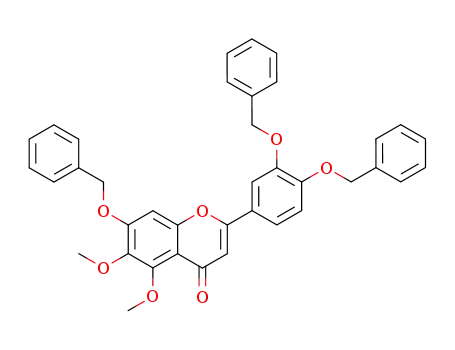 7,3',4'-Tribenzyloxy-5,6-dimethoxyflavone