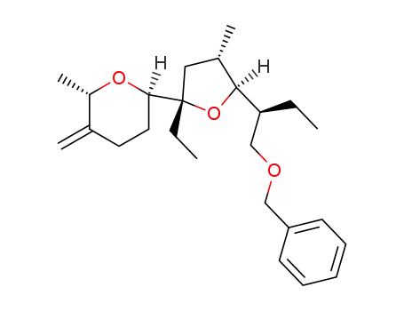 benzyl 2(S)-<5(S)-ethyl-3(S)-methyl-5-(6(S)-methyl-5-methylene-2(R)-tetrahydropyranyl)-2(S)-tetrahydrofuryl>butyl ether