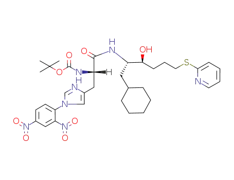 {(S)-1-[(1S,2S)-1-Cyclohexylmethyl-2-hydroxy-5-(pyridin-2-ylsulfanyl)-pentylcarbamoyl]-2-[1-(2,4-dinitro-phenyl)-1H-imidazol-4-yl]-ethyl}-carbamic acid tert-butyl ester