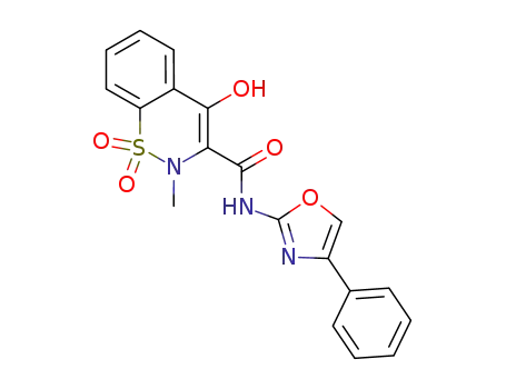2-methyl-1,1,4-trioxo-1,2,3,4-tetrahydro-1λ6-benzo[e][1,2]thiazine-3-carboxylic acid 4-phenyl-oxazol-2-ylamide